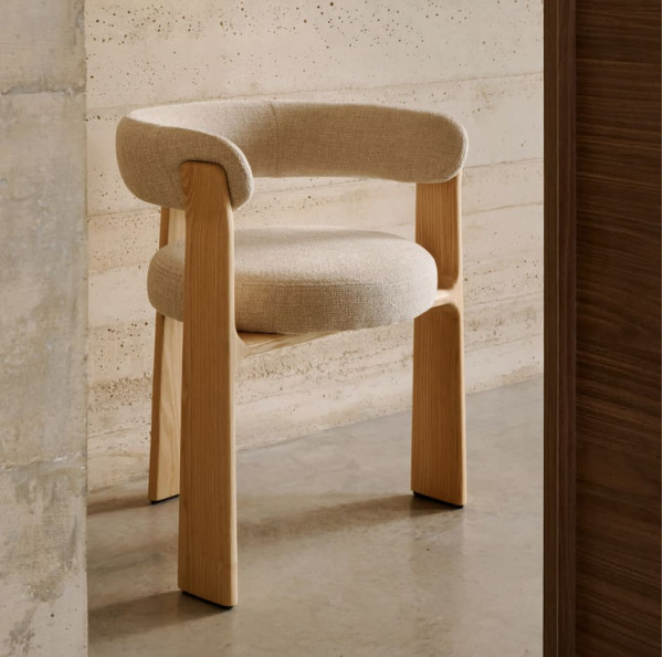 Стул La Forma Granite C0100207CC12 Бежевый ткань-1