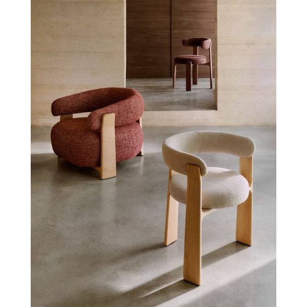 Стул La Forma Granite C0100207CC12 Бежевый ткань-2