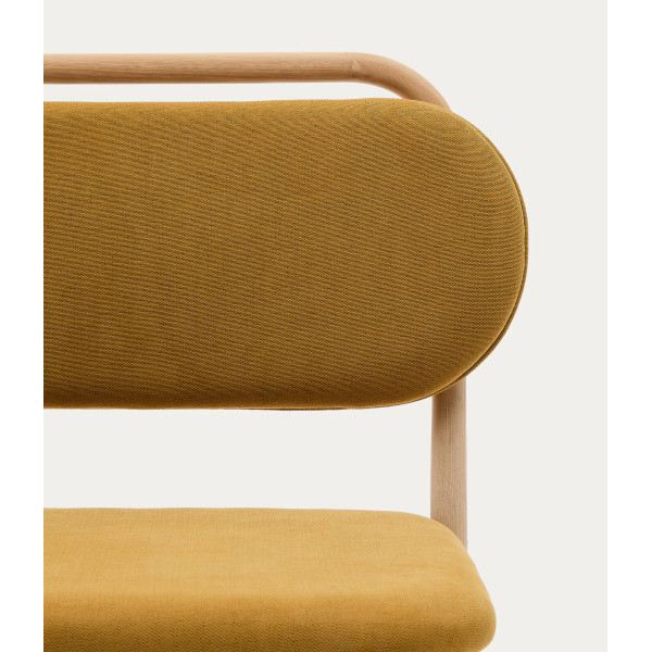 Крісло La Forma Helda S0900083MY81 Гірчичний тканина синель-7