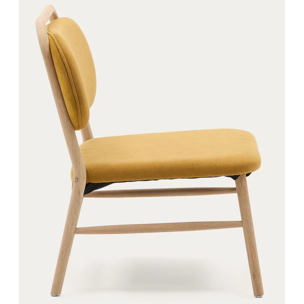 Крісло La Forma Helda S0900083MY81 Гірчичний тканина синель-5
