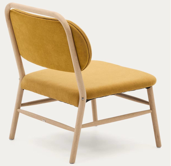 Крісло La Forma Helda S0900083MY81 Гірчичний тканина синель-6