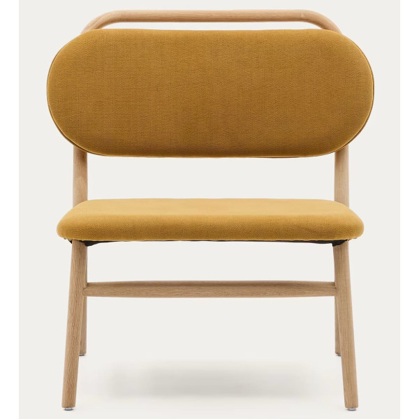 Крісло La Forma Helda S0900083MY81 Гірчичний тканина синель-4