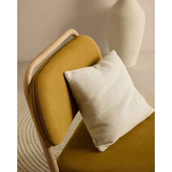 Крісло La Forma Helda S0900083MY81 Гірчичний тканина синель-2