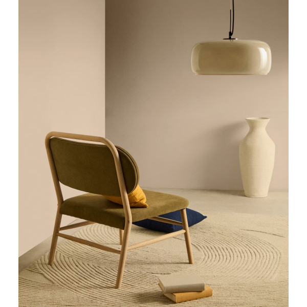 Крісло La Forma Helda S0900083MY06 Зелений тканина синель-1