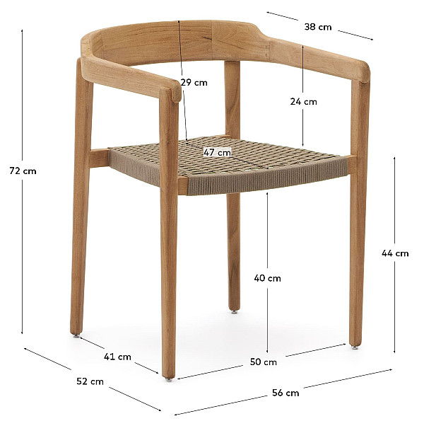 Стул La Forma Icaro J0600108JJ12 Натуральный-12