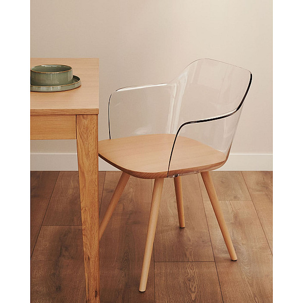 Стул La Forma KLAM CC0614S07 Прозрачный-1
