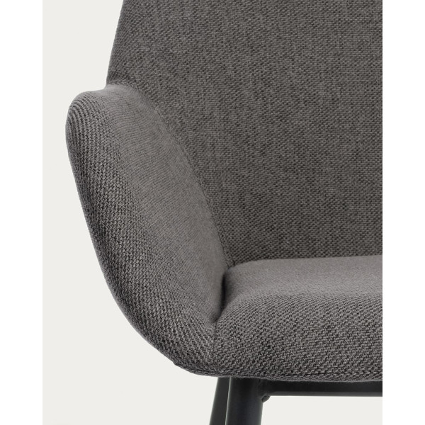 Стілець La Forma KONNA C0934PK15 Темно-сірий тканина-5