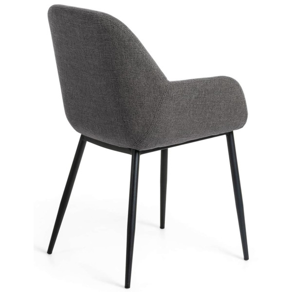 Стілець La Forma KONNA C0934PK15 Темно-сірий тканина-4