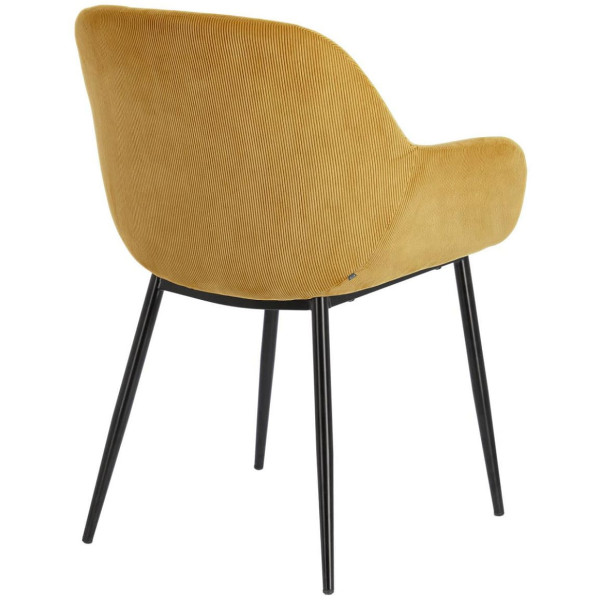 Стілець La Forma KONNA CC0934PN81 Жовтий вельвет-4