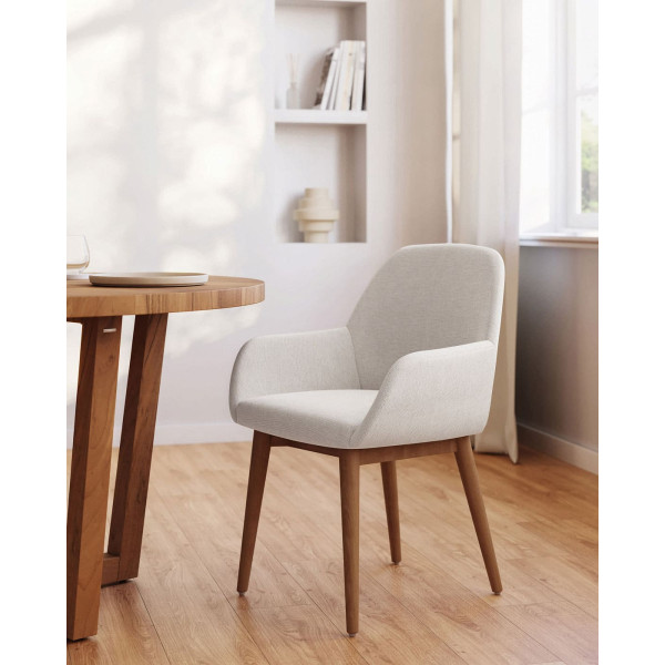 Стілець La Forma KONNA CC5212KY12 Бежевий тканина синель-1