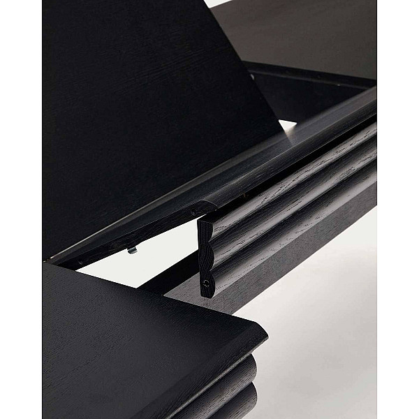 Обеденный раскладной стол La Forma LENON T0200006MM01 Черный 160 (240) x 90 см-6