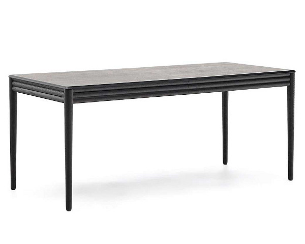 Обеденный раскладной стол La Forma LENON T0200006MM01 Черный 160 (240) x 90 см-2