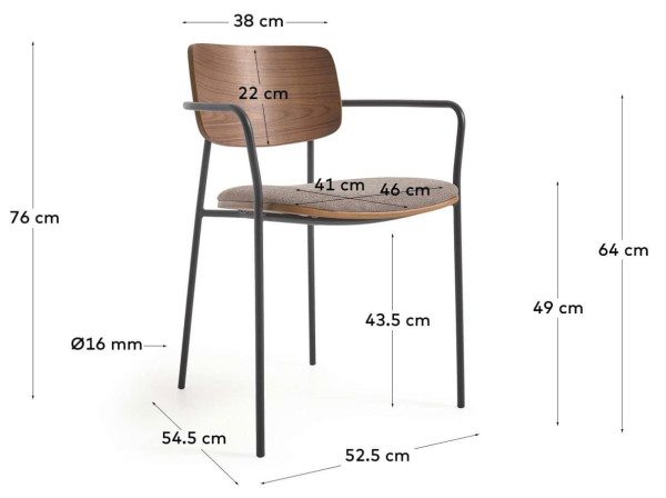 Стілець La Forma Maureen CC6029KY15-9