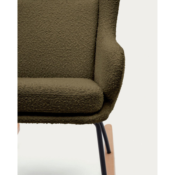 Крісло-гойдалка La Forma MAUSTIN S0900015JJ06 Зелений букле Крісло-гойдалка La Forma MAUSTIN S0900015JJ06 Зелений букле-7
