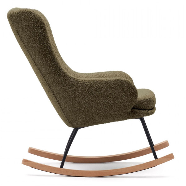 Крісло-гойдалка La Forma MAUSTIN S0900015JJ06 Зелений букле Крісло-гойдалка La Forma MAUSTIN S0900015JJ06 Зелений букле-4