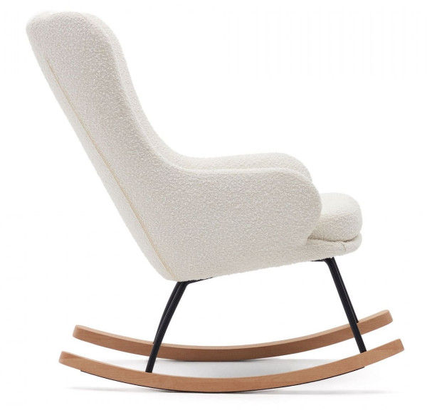 Кресло-качалка La Forma MAUSTIN S0900014JJ05 Белый букле-4