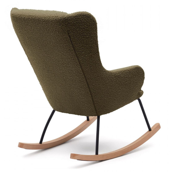 Крісло-гойдалка La Forma MAUSTIN S0900015JJ06 Зелений букле Крісло-гойдалка La Forma MAUSTIN S0900015JJ06 Зелений букле-5