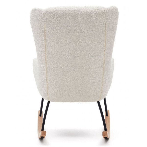 Кресло-качалка La Forma MAUSTIN S0900014JJ05 Белый букле-5