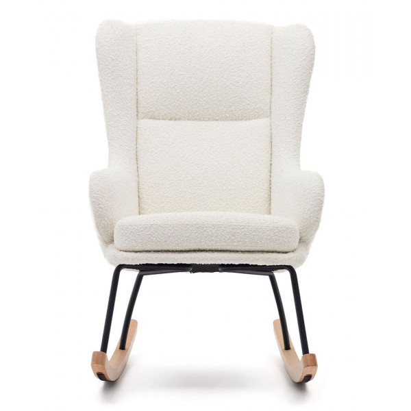 Кресло-качалка La Forma MAUSTIN S0900014JJ05 Белый букле-3