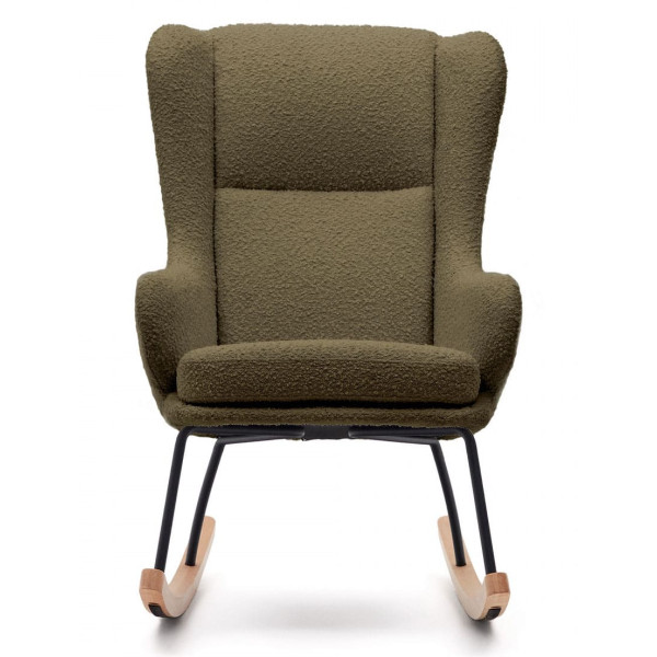 Крісло-гойдалка La Forma MAUSTIN S0900015JJ06 Зелений букле Крісло-гойдалка La Forma MAUSTIN S0900015JJ06 Зелений букле-3