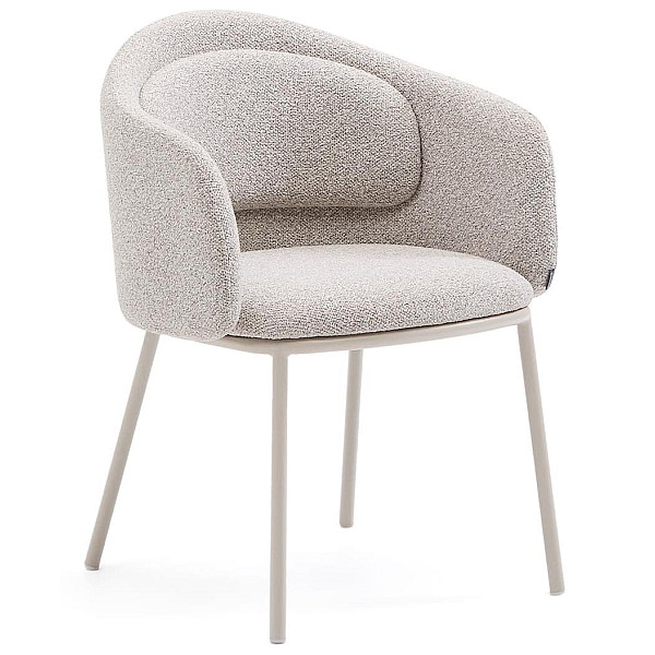 Стілець La Forma Minda C0100223VS12 Бежевий тканина-0