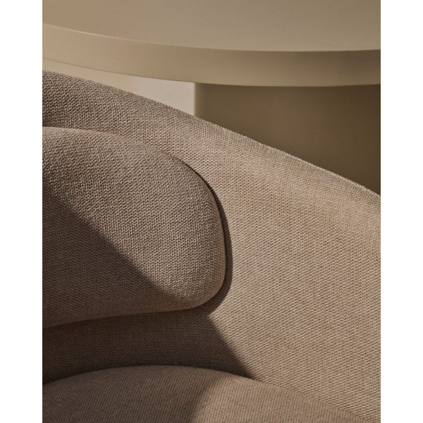 Стілець La Forma Minda C0100224BF12 Бежевий тканина-4