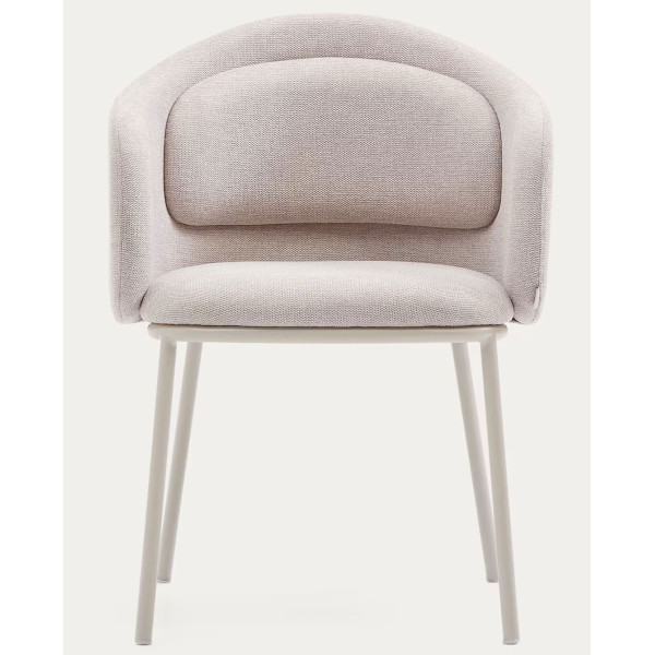 Стілець La Forma Minda C0100224BF12 Бежевий тканина-5