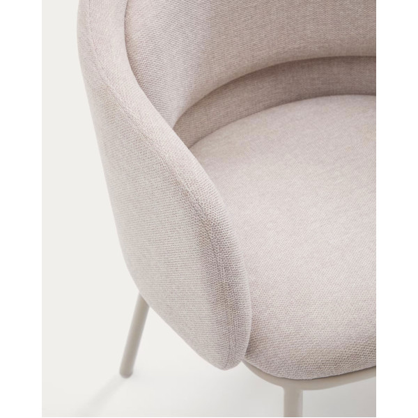 Стілець La Forma Minda C0100224BF12 Бежевий тканина-9