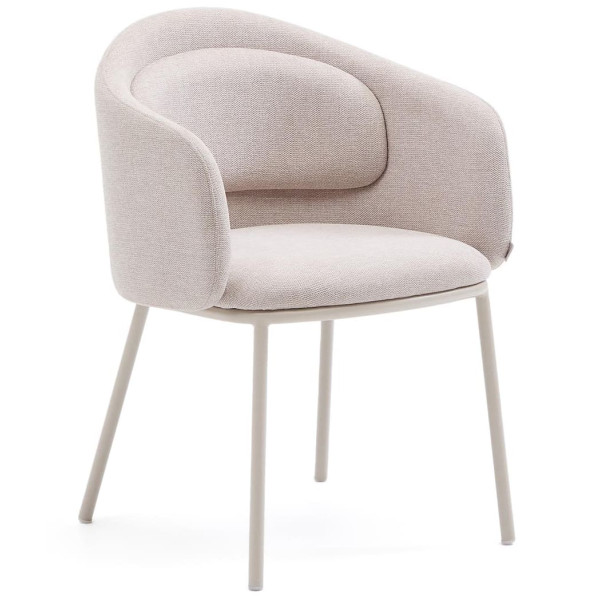 Стілець La Forma Minda C0100224BF12 Бежевий тканина-0