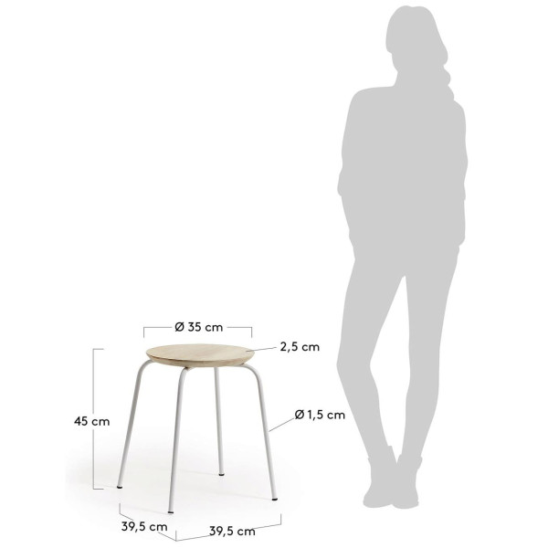 Табурет La Forma NAX CC0363R33-5