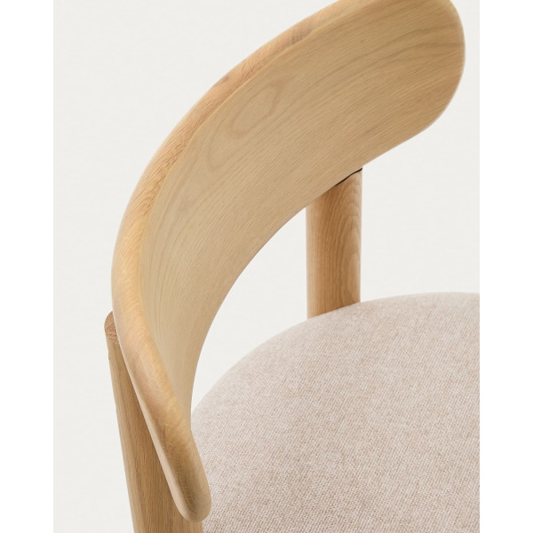 Стілець La Forma NEBAI C0100117SO12 Бежевий/натуральний тканина Синель-7