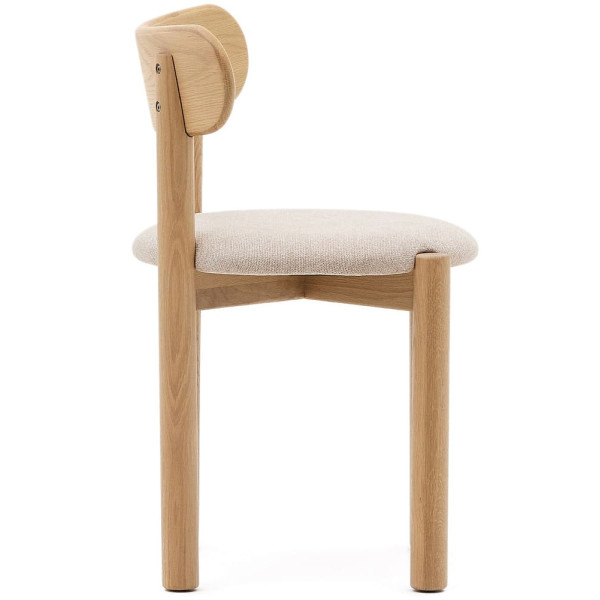 Стілець La Forma NEBAI C0100117SO12 Бежевий/натуральний тканина Синель-4