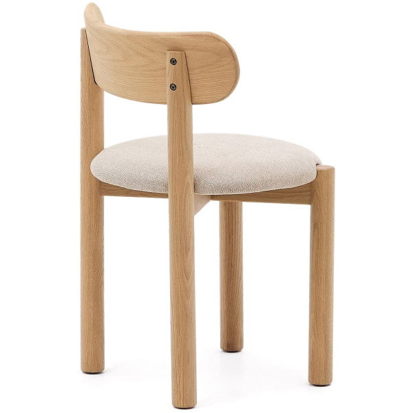 Стілець La Forma NEBAI C0100117SO12 Бежевий/натуральний тканина Синель-5