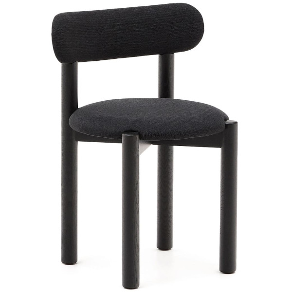 Стул La Forma NEBAI C0100227SO01 Черный ткань Синель-0