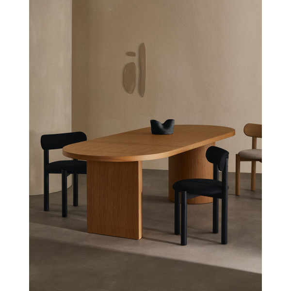 Стул La Forma NEBAI C0100227SO01 Черный ткань Синель-2