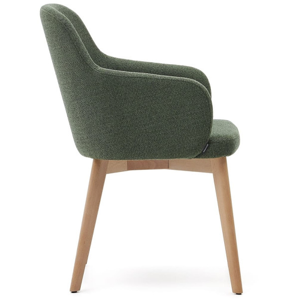 Стілець La Forma NELIDA C0100072JJ06 Зелений тканина-2