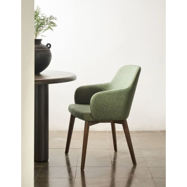 Стул La Forma NELIDA C0100170JJ06 Зеленый ткань-1