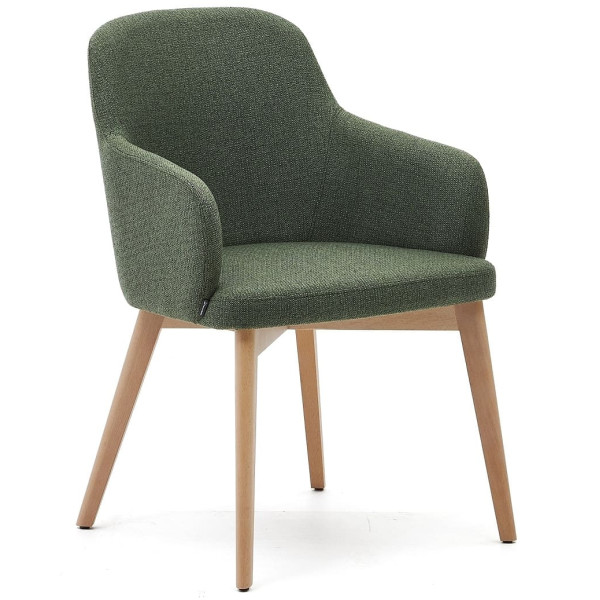 Стілець La Forma NELIDA C0100072JJ06 Зелений тканина-0