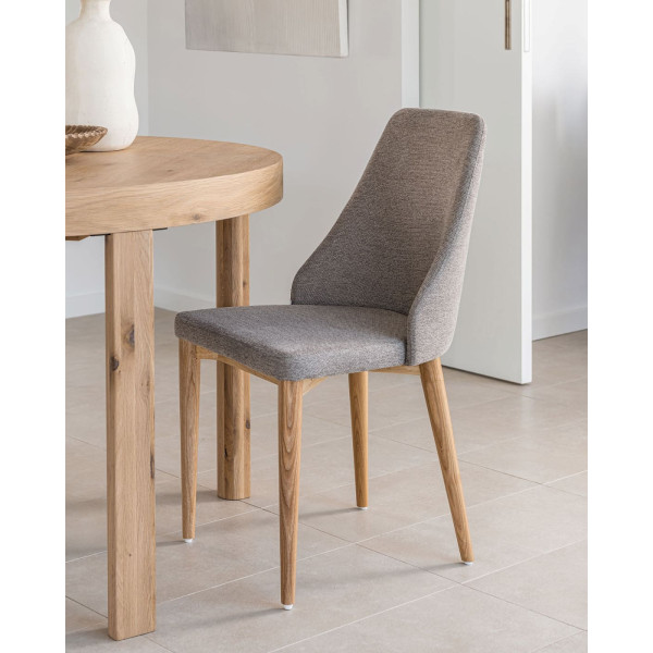 Стул La Forma ROSIE CC0079KY10 Коричневый ткань Шенил-1