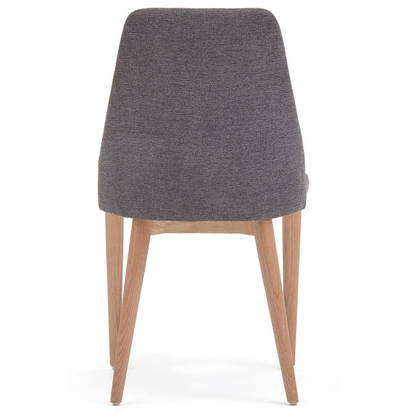 Стілець La Forma ROSIE CC0079KY15 Сірий тканина Шеніл-5