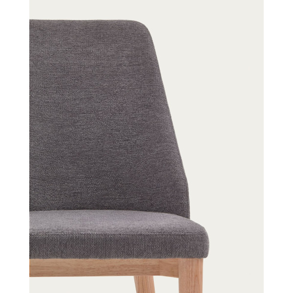 Стілець La Forma ROSIE CC0079KY15 Сірий тканина Шеніл-6