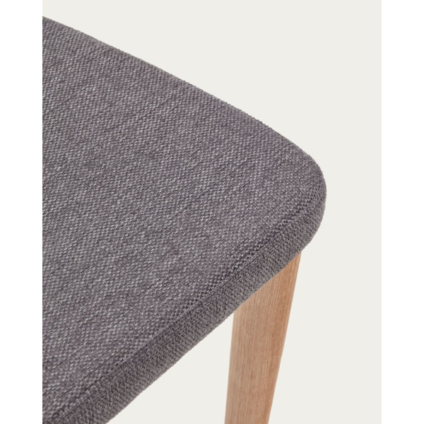 Стілець La Forma ROSIE CC0079KY15 Сірий тканина Шеніл-8