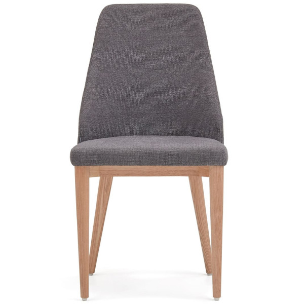 Стілець La Forma ROSIE CC0079KY15 Сірий тканина Шеніл-2