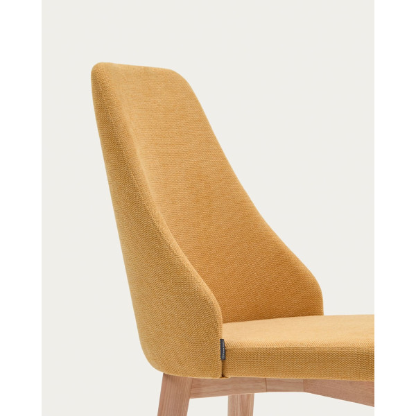 Стул La Forma ROSIE CC0079KY31 Горчичный ткань Шенил-6