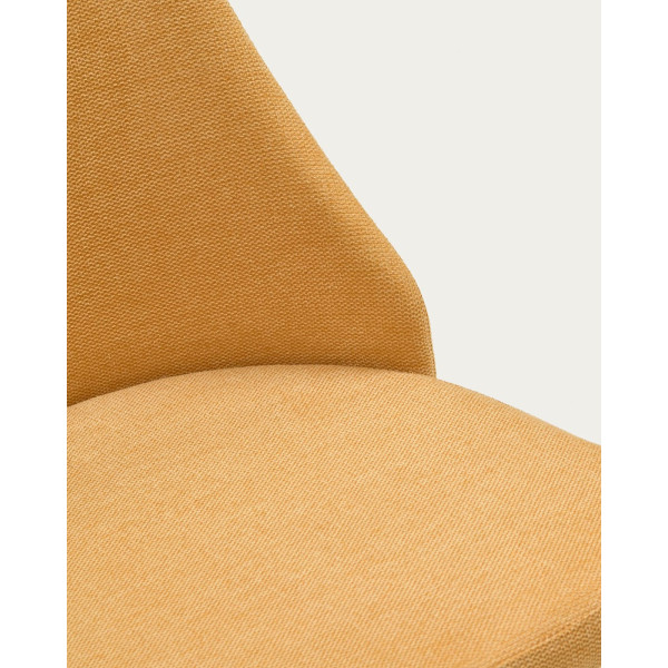 Стул La Forma ROSIE CC0079KY31 Горчичный ткань Шенил-7