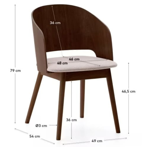 Стул La Forma Senoa C06064MK12 Орех-9