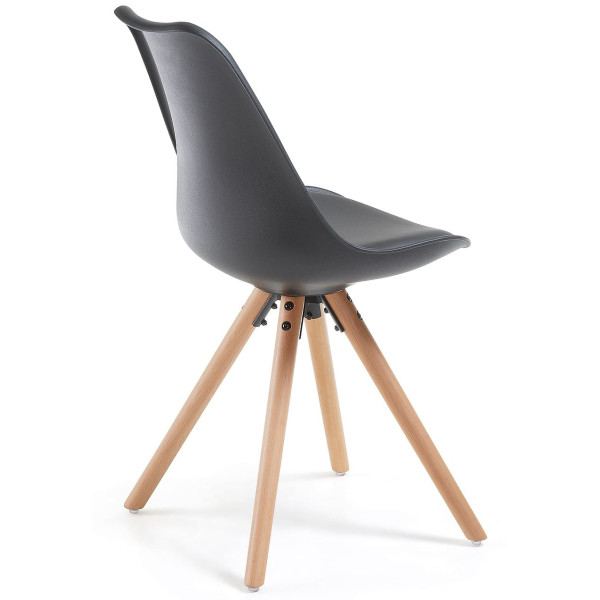 Стілець La Forma Lars Чорний EC005S01 пластик-бук-4