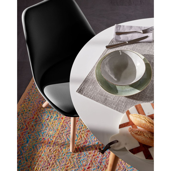 Стілець La Forma Lars Чорний EC005S01 пластик-бук-2