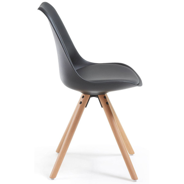 Стілець La Forma Lars Чорний EC005S01 пластик-бук-3