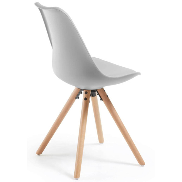 Стул La Forma Lars Серый EC005S14 пластик-бук-3